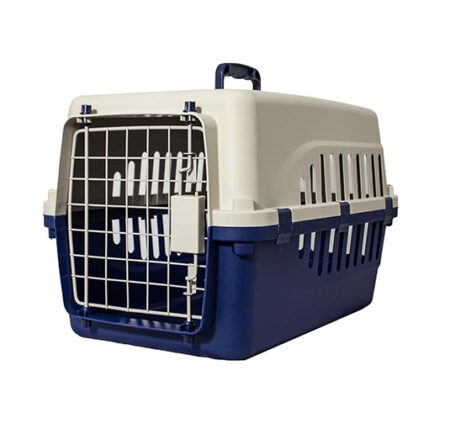 Transportadora para Perros y Gatos de hasta 5 kg, Puerta Metalica, 45X30X29cm